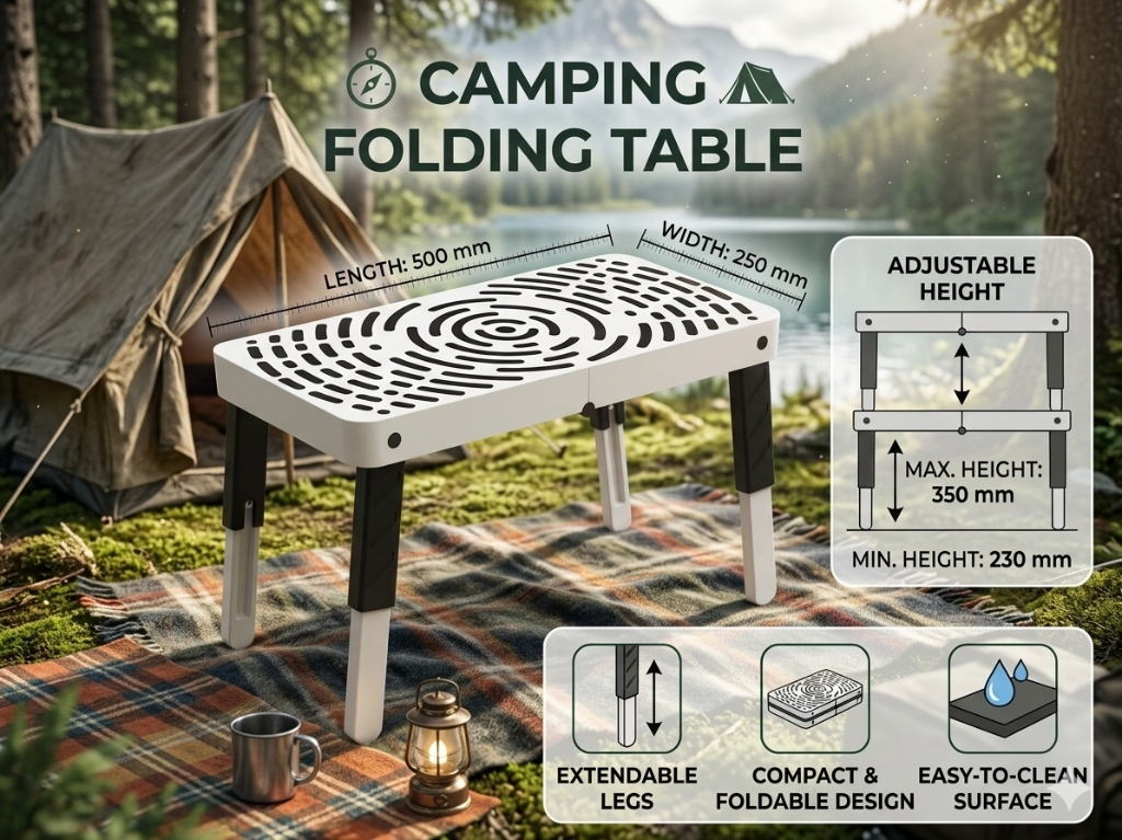 DIY 3D Printed Folding Camping Table: The Ultimate Outdoor Companion