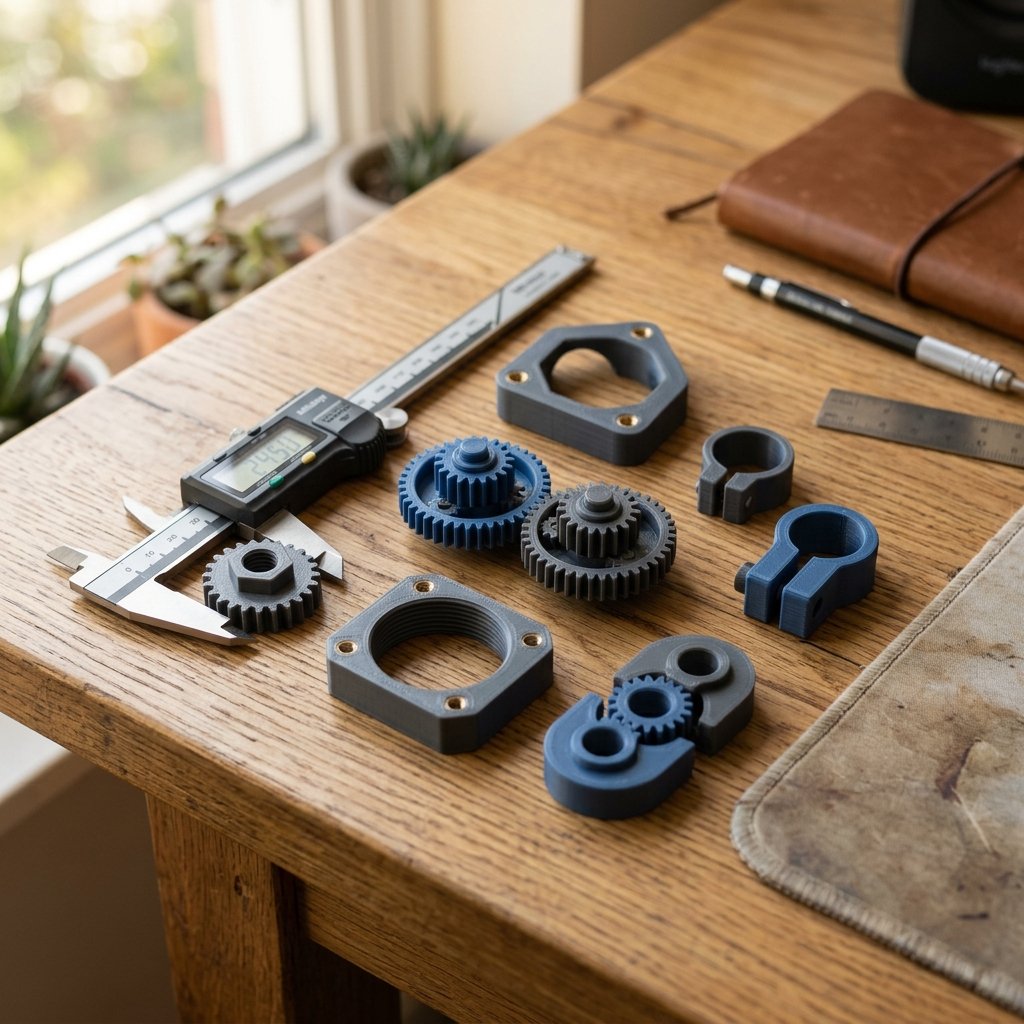 Local 3D Printing Hub Precision Parts and Calipers Inspection