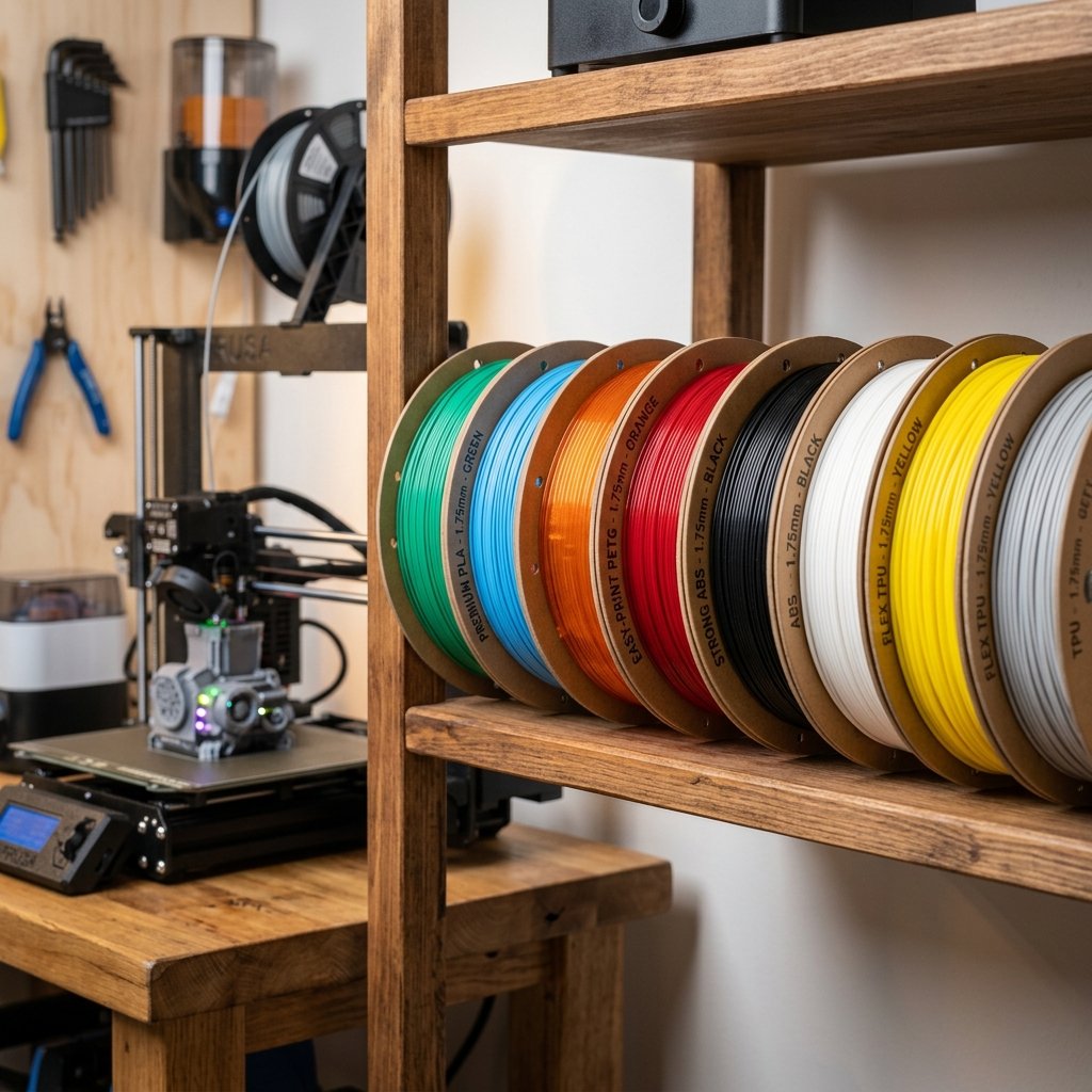 3D Printing Materials: PLA, PETG, ABS, TPU