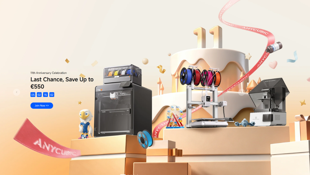 Anycubic 11th Anniversary Flash Deal